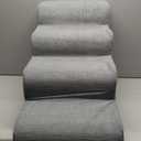 Mesa Lemon Dog Stairs for Small Dogs and Cats, 20" H 4 Steps Dog Ramp for High Beds, Couch, Sofa, Waterproof Pet Stairs with Removable Washable Cover, Non-Slip Sturdy Pet Steps (Gray)