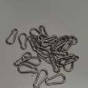 Small Carabiner Clip Hooks, 25pcs 2.36 inch Carabiners Heavy Duty, 304 Stainless Steel Spring Snap Hook Fits Camping Hiking, Metal Clips for Rope Chain Keys Rings