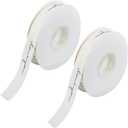 DICOSMETIC 70 Yards 2 Rolls Love You Ribbon 3/4 Inch Wide Polyester Grosgrain Ribbons Floral White Ribbon Gift Wrapping Trim Word Print Ribbons for Wrapping Gift Birthday Wedding Bouquet