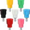 7Pcs Pressure Washer Nozzle Guard, Power Washer Tips with Upgraded Rubber Protector Cover, Stainless Steel Pressure Washer Tips with 1/4" Quick Connect, Orifice 3.5