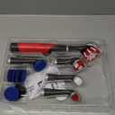 Rubbermaid Reveal Power Scrubber 18-Piece Kit, Cordless Electric Battery Powered Scrub Brush, Water Resistant, for Home/Kitchen/Bathroom/Grout/Tile/Shower/Tub