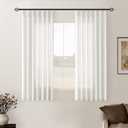 Small Kitchen Linen Curtains 45 Inch Length 2 Panel Set for Windows Rustic Country Linen Cotton Light Filtering Drapes Privacy Pinch Pleated Back Tab Semi Sheer Curtains 45 Inches Long Beige White