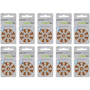 Power One Size 312 Hearing Aid Batteries (80 Batteries)