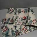 Christmas Bird Burlap Table Runner Seasonal Spring Fall Kitchen Dining Linen Table Decoration for Indoor Outdoor Home Party Dinner 13x72 Inch