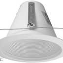 NICOR Lighting 6 inch White Wet Location Rated Cone Baffle Trim, Fits 6 inch Housings (17550AWL)