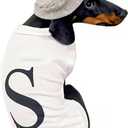 Salt and Pepper Dog Costume Halloween Pet Dog Cosplay Salt & Pepper Theme Costume (White, Large)