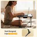 Foldable Lap Desk 15.75×23.62in for Bed/Sofa w/Right Drawer