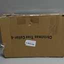 28" Christmas Tree Collar for Pencil Tree, Metal Tree Collar with Hollow-Out Snowflake Design, Pet-Proof Christmas Tree Collars for Artificial Trees, Secure & Reusable Holiday Decor (Red)