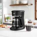 Mr. Coffee 12-Cup Replacement Carafe Compatible with Mr. Coffee 12 Cup Machines, Glass Pot with Black Handle