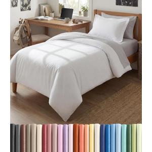 Duvet Cover Twin/Twin XL Size Set - Extra Soft Twin/Twin XL Duvet Cover 68" x 90" with 1 Pillow Sham - Hotel Luxury, Easy Care, Fade Free w/ Zipper Closures & Ties - Comfy, Cozy & Breathable (White)