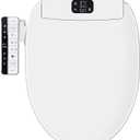 Smart Bidet Toilet Seat with Remote - Unlimited Warm Water & Warm Air Dryer, Multiple Cleaning Modes, Feminine Wash, Heated Seat, Soft Close Lid, Night Light, Easy Installation, 2 Filters Included