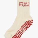 Crew Half Calf Grip Socks, Cutest Fruits Pilates Socks, Ruffle socks, Non-Slip, Barre Yoga Fitness
