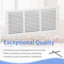 Howeall 18"W x 8"H [Duct Opening Size] Steel Return Air Grille, Air Return Vent Cover for Ceiling and Sidewall - HVAC Air Vent Covers - [Outer Dimensions: 19.75"W x 9.75"H]