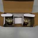 Antique Dummy Door Knobs Interior Bronze 2 Pack Doorknob Crystal Glass Closet Door Handle Vintage Door Pulls for Pantry Door Hallway