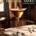 Martini Candle Gifts for Women,The Ideal Martini Gifts Soy Wax Candle for HomeBedroom,Home Decor for Mother,Coffee Bar Scented for Christmas Birthday, HalloweenHighly Scented & Long Lasting (one pack)