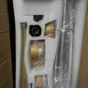 White and Gold Ceiling Fans with Lights and Remote, 52inch Modern Gold Ceiling Fan ETL Listed, 3 Downrods, 3 blades Gold Fan Reversible Quiet DC Motor, Timer,6-Speed for Outdoor Indoor,52in,White Gold