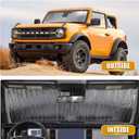 Mabett Windshield Sun Shade for Ford Bronco Accessories 2026,2021-2025, Insulated and Sun Protection by Sun Visor for Bronco 2/4-Door (Silver)