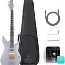 Enya Inspire 39" Smart Electric Guitar - Carbon Fiber Body with Built-in 15W Speaker, 20 Tones & App Control, 4 Presets, Bluetooth, Gig Bag Included, 
