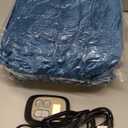 Electric Heated Blanket Full Size 72"x84", Dual-Sided Soft Flannel & Sherpa, LCD Display 10 Heat Settings with 1-12H Timer & Overnight Safe, Bed & Couch, Machine Washable, Lake Blue