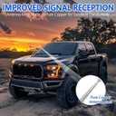 Car Radio Antenna Magnetic Base Car Antenna Replacement, Vehicle Telescopic Double Single Din Stereo Replacement Antennas for Cars Truck SUV Head Unit CD Media Receiver Player Audio HD Tuner