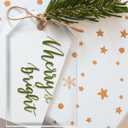 UNIQOOO 3.25 Clear Acrylic Christmas Ornament, Stocking Gift Tag, Acrylic Blanks, Wedding Gift Tag, Stocking Tag, Pack of 20