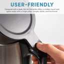 AROMA 1.7-Liter Electric Kettle with Rapid Boil and Auto-Shut-Off in Stainless Steel (AWK-1401SB)