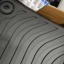 Binmotor-All Weather Car Floor Mats Cargo Liner Set for Audi Q7/SQ7 2020-2025 2026(Not for 5 Seats), 2 Rows with Cargo Mat TPE Liners for Audi Q7 Accessories Trunk Mat-Black