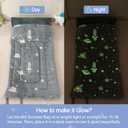 Sleeping Bag for Kids with Pillow and Blanket, Toddler Nap Mat 63" x 30" Glow in The Dark Blanket with Roll Up Design, Perfect for Preschool, Daycare, Kindergarten
