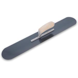 MARSHALLTOWN Fully Rounded Trowel, 24-Inch by 4-Inch Exposed Rivet Blue Steel Blade, Made In The USA SP24BR8