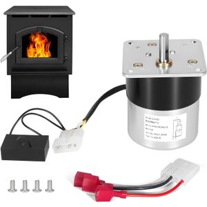 SRV7000-670 Auger Feed Motor, Fit for Pelpro PP70, PP130, PP150, PP60, PPC90, TSC90 & Pleasant Hearth PH35PS Pellet Stove - Replace 2RPM Synchronous Heatilator Feed Motor 120V 60Hz