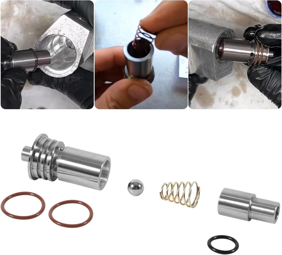 STL010 Cooler Flow Bypass Valve Kit Upgrade For GM 6L80 6L90 2014-up Cadillac Chevy GMC Transmission & 2016-up 8L90 8L80 8L90E 10L90 Transmission Cooling System Kit 6L80 Thermostat Bypass Kit