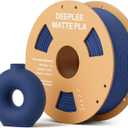 Matte PLA Filament 1.75mm, 3D Printer Filament Dimensional Accuracy +/- 0.02mm, No Clogging, Higher Toughness, Cardboard Spool 3D Filament, 1kg Navy Blue