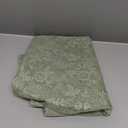 Sage Green Lace Curtains 45 Inch Length 2 Panels Set Rustic Leaf Floral Pattern Short Lace Curtains for Kitchen Window, Rod Pocket Privacy Farmhouse Green Vintage Lace Caf Curtains, 42 x 45 Inch