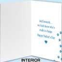 6 x Funny Fathers Day Card for Dog Dad,Cute Puppy Father's Day Card for Pet Lover from Doggy, Happy Dog Dad Gifts for Men Husband