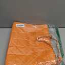 Chinllo Tote Bag for Women Top Handle Satchel Purse and Handbags with Shoulder Strap (Medium 14 IN, Orange-2-quilted)