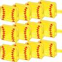 Reginary 12 Pcs Softball Cosmetic Bag Gifts Accessories for Makeup Bags Softball Clear PVC Cheer Case Toiletry Zipper Pouch Waterproof Travel Toiletry Handbag Purses Organizer for Women Valentine Gift