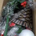 Artificial Geraniums Fake Hanging Flowers Plants Basket for Outdoors Spring Summer Outdoor Decor, 3PCS Faux Silk Geraniums Vines in Planter Realistic UV Resistant for Outside Balcony Patio Porch Home (Red)