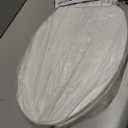 BEMIS 175 Commercial Open Front Plastic Toilet Seat, Heavy Duty Industrial Seat with Lid, Elongated, White