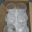 Yopay Set of 6 Drinking Glasses 16oz, Thick Tempered Water Glasses, Lead-Free Highball Pint Clear Iced Hot Tea Glassware for Juice, Beer, Cocktails Milkshake, Soda Tumbler