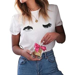 ROSEPARK Women Funny Printing Graphic T Shirt, XL