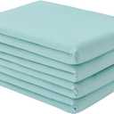 FreshCulture Full Flat Sheets Only 2 Pack - Hotel Quality Flat Bed Sheets - Brushed Microfiber - Ultra Soft & Breathable - Wrinkle-Free - Easy Care - Flat Sheets Only Full Size (Spa Blue)