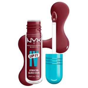 NYX PROFESSIONAL MAKEUP Lip IV Hydrating Glossy Lip Stain with 12HR Hydration  Drippin In Rose (Pink)