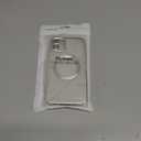 Hython for iPhone 12 Case Glitter, Clear Magnetic Phone Cases with Camera Lens Protector [Compatible with MagSafe] Bling Sparkle Plating Soft TPU Slim Shockproof Protective Cover Women Girls, Silver