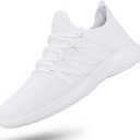 Feethit Mens Slip On Running Shoes Breathable Lightweight Comfortable Fashion Non Slip Sneakers for Men (10.5, Cs05 White)