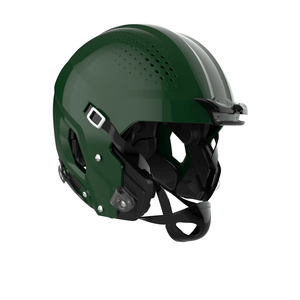 ZERO2 Youth Helmet -No Facemask Attached, Medium, Molded Gloss Dark Green, Size M