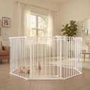 Regalo Safety 24"-192" Metal 2-in-1 Super Wide Baby Gate & Play Yard