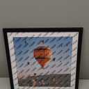 2 Pack 16x16 Picture Frame Black with 14x14 Mat for 40 x 40cm Diamond Art Painting, Display Photo 14x14 with Mat or 16 x 16 Without Mat, Wall Hanging Large Frame with Plexiglass, Black