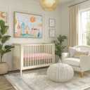 Muslin Crib Sheets,2 Pack Mini Crib Sheets for Girl Boy,52inx 28in Crib Mattress Sheet,Soft and Breathable.