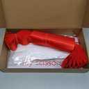 Grand Opening Ribbon-Cutting Ceremony Kit Includes Gold Scissors, Flower Ball, Red Ribbon & White Gloves,Suitable for all ribbon-cutting and inauguration ceremonies (Glossy Finish Handle)