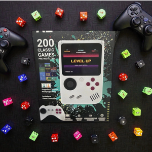 32 Bit Handheld Games for Kids Preloaded 139 Video Games, Portable Video Gaming Player with 3.0" IPS Screen and Rechargeable Battery, Mini Travel Games Electronic Gifts Toys for Boys Girls, White